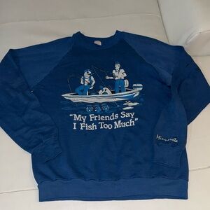 Vintage Blue Graphic Sweatshirt